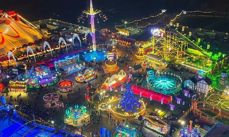 Allez à la fête foraine de Winter Wonderland